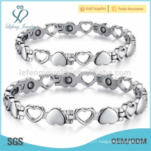 Fashionable heart lover bracelet,stainless steel chain bracelet